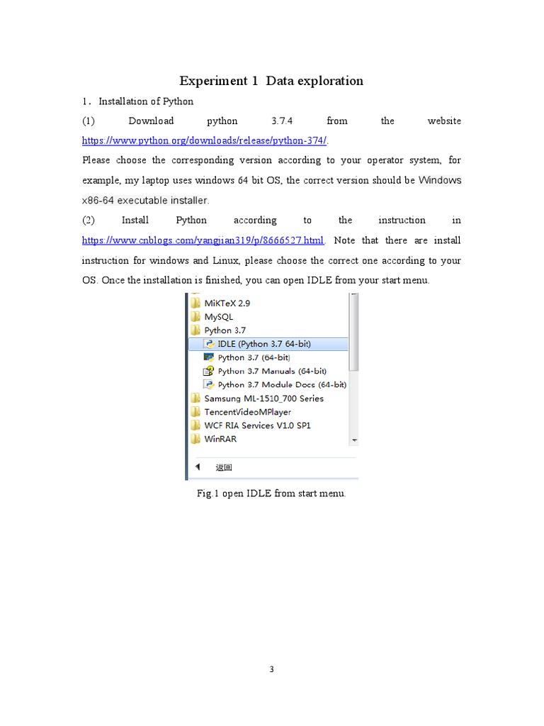 Installing Python for Data Exploration | PDF | Python (Programming ...
