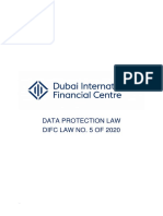 Data Protection Law Difc Law No. 5 of 2020