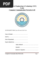 University of Engineering & Technology (UET) Taxila Computer Communication Networks LAB