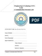 University of Engineering & Technology (UET) Taxila Computer Communication Networks LAB