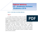 Tópicos Teóricos RFM 0012 Aula Ii Sistema Nervoso