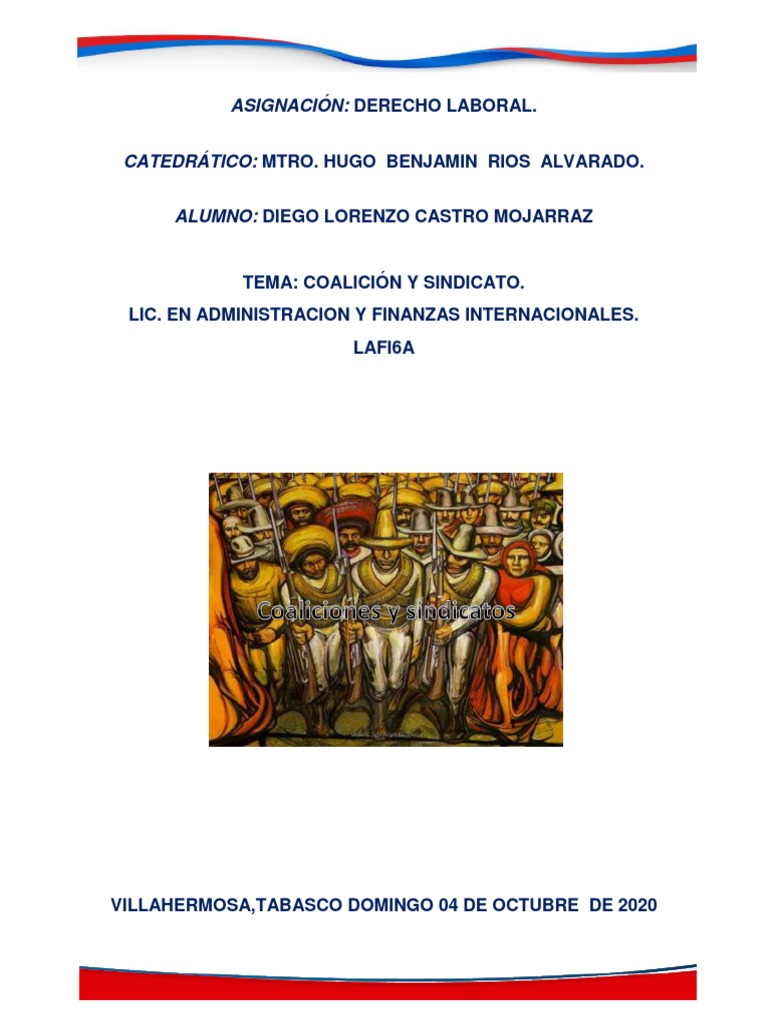 Coalicion y Sindicato | PDF | Sindicato | Esfera pública
