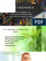 Let S Reinforce!: Welcome Students, We Invite You To Reinforce The Topic That We Learnt in Class