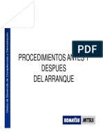 3 Procedimientos Antes y Despues Del Arranque