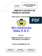 PETS - para Zanjas y Excavaciones - Proyecto - Remodelación - OF - Trujillo - BBVA Banco Continental - Multiservicios Osma SAC