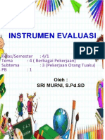 Instrumen Evaluasi Kelas 4