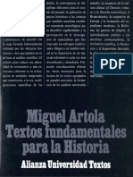 Artola Miguel Textos Fundamentales para La Historia
