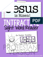 Interactive Sight Word Reader Jesusis Risen