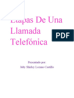 Etapas de Una Llamada Telefónica