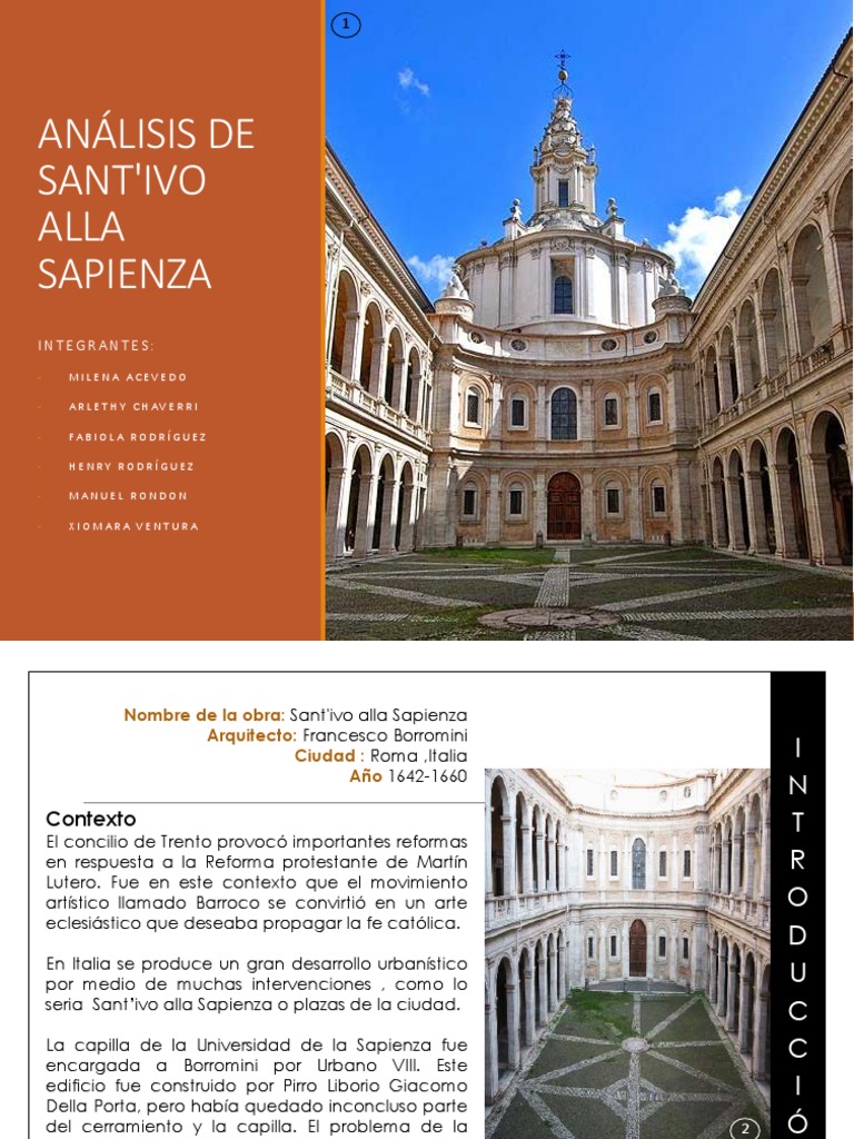 Análisis Sant Lvo Alla Sapienza | PDF | Iglesia (edificio) | Diseño  arquitectonico