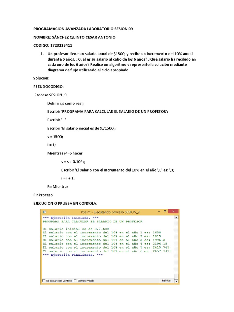 Programacion Avanzada Laboratorio Sesion 09 | PDF | Algoritmos | Java ...