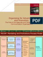 Organizing For Advertising and Promotion