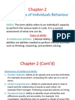 Foundations of Individuals Behaviour: Chapter-2