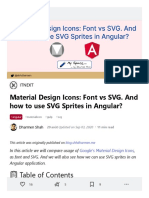 Material Design Icons - Font Vs SVG. and How To Use SVG Sprites in Angular - DEV