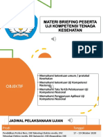 Briefing Peserta Uji Kompetensi Tenaga Kesehatan Periode Oktober-November 2020