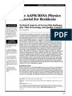 The Aapm/Rsna Physics: Tutorial For Residents