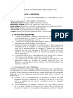 Analsis Jurisprudencial Nulidad y Reestablecimiento Del Derecho