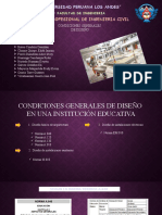 Condiciones Generales de Diseño de Ina Institucion Educativa