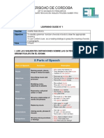 Universidad de Cordoba: Learning Guide #1