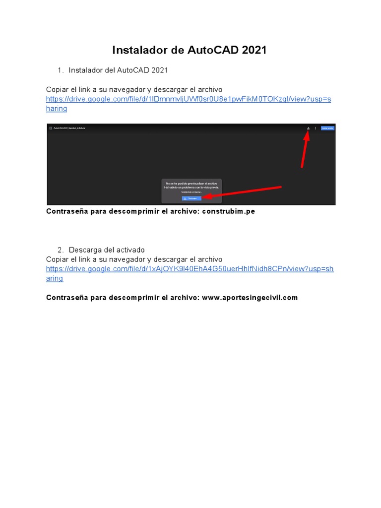 Instalador de AutoCAD 2021 | PDF | Informática
