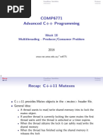 COMP6771 Advanced C++ Programming: Week 10 Multithreading - Producer/Consumer Problem