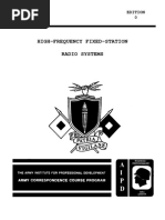 US Army Course - Electronics Course - High Frequency Fixed Station Radio Systems