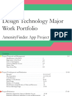 Design Technology Major Work Portfolio: Amenityfinder App Project