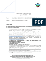 Circulares No 057 Protocolo para Inscripciones Ano Lectivo 2021 MmyFG4S PDF