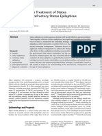 Tendencias Actuales en El TX de Estado Epiléptico y Refractario