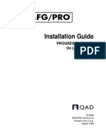 Installation Guide PROGRESS DATABASE ON UNIX SERVER