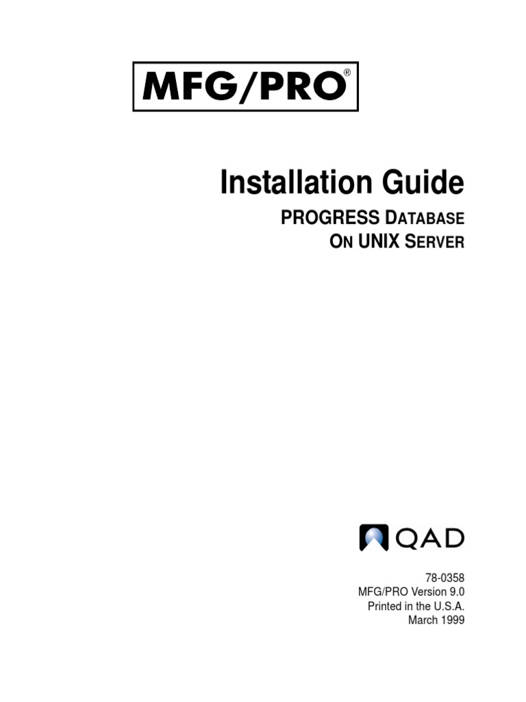 Installation Guide PROGRESS DATABASE ON UNIX SERVER | PDF | Microsoft ...