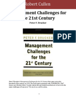 Management Challenges For The 21st Century: Peter F. Drucker