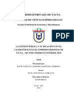 La Gestión Pública y Su Relación Con El Valor Publico