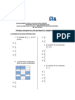 Prueba Diagnostica Matematica Ciclo B 2020 PDF