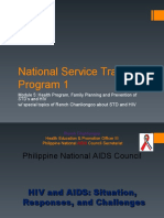 National Service Training Program Module on Health Program, Family Planning and HIV Prevention