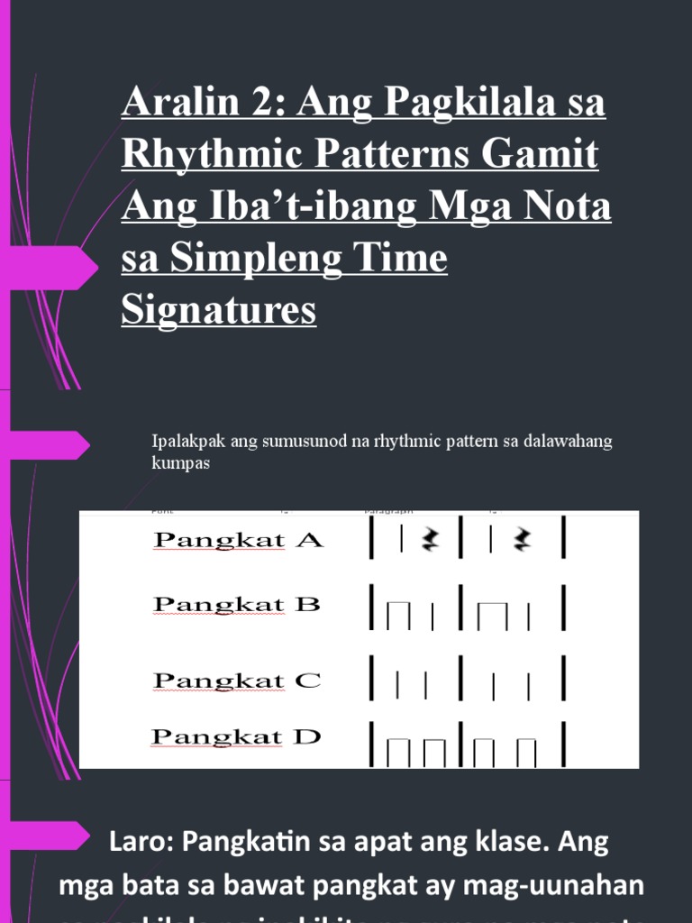 Rhythmic Patterns | PDF