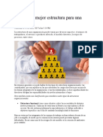 Estructura empresarial: 4 tipos clave