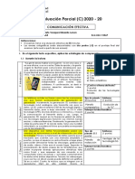 Evaluación parcial comunicación efectiva 2020