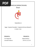 Corporate Personality Juris