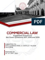 Commercial Law Bar Q - A (2017-2019) (4D1920)
