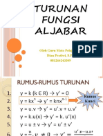 Turunan Fungsi Alajabar