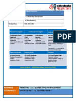 Marketing Distribution Channel