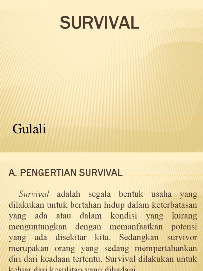 Survival | PDF