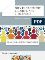 Community Engagement, Solidarity, and Citizenship: Grade 12-Socrates