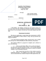 Judicial Affidavit Po2 Noel L. JR.: Municipal Trial Court