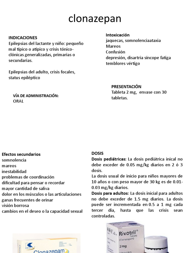 CLONAZEPAM y Alprazolam | PDF | Sistema nervioso | Rtt