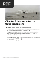 C3. Motion in 2D or 3D