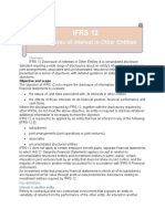 IFRS 12 disclosure guide for interests in other entities