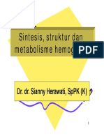 Sintesis Struktur Dan Metabolisme Hemoglobin