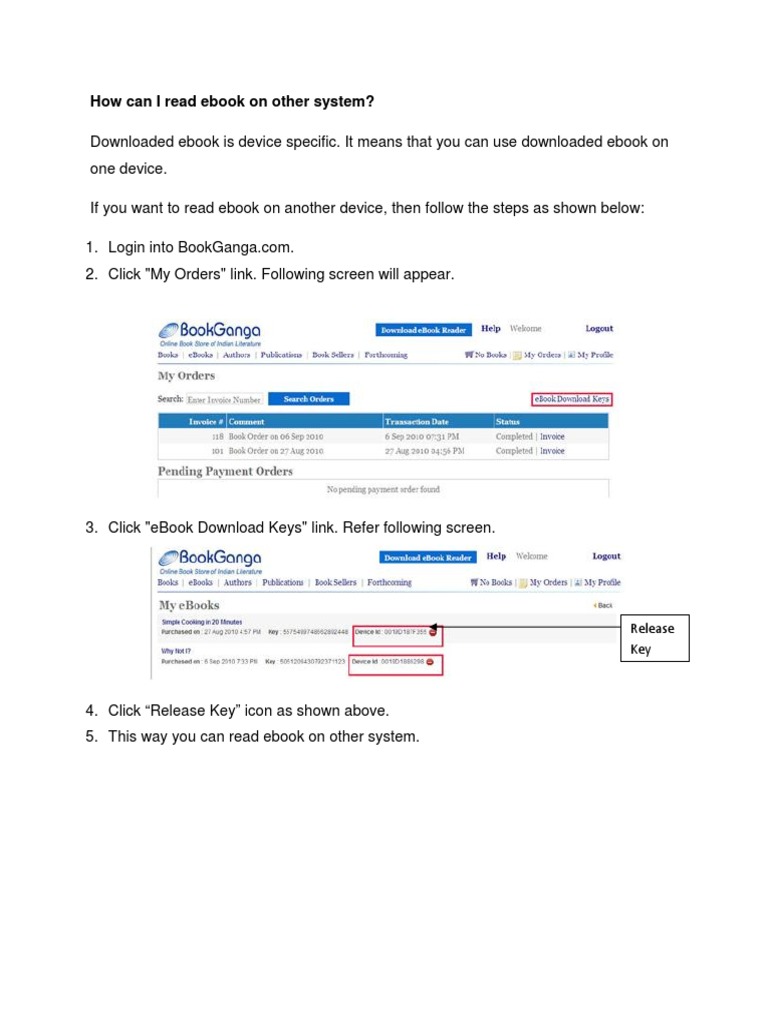 How Can I Read Ebook On Other System? Release Key